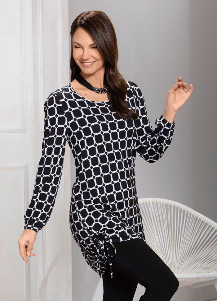 Unik l&aring;ng skjorta med sidoslitsar 