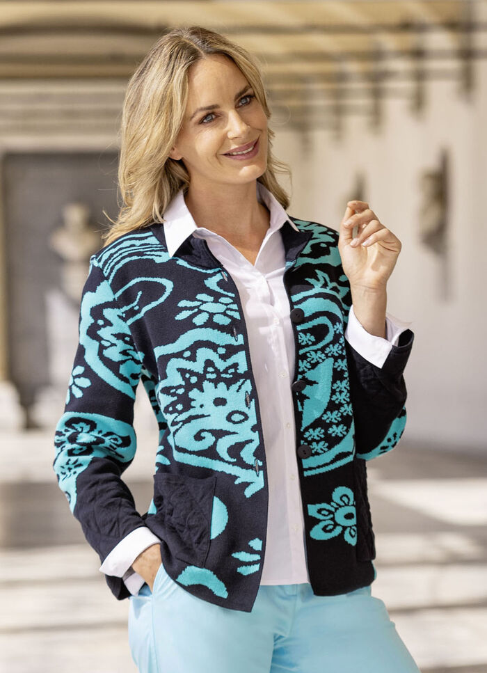 cardigan i jacquarddesign 