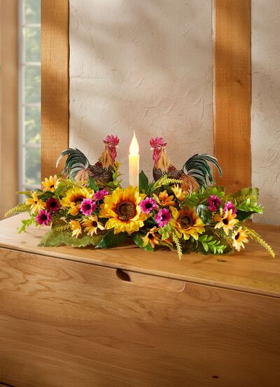 Bordarrangemang med LED-ljus 