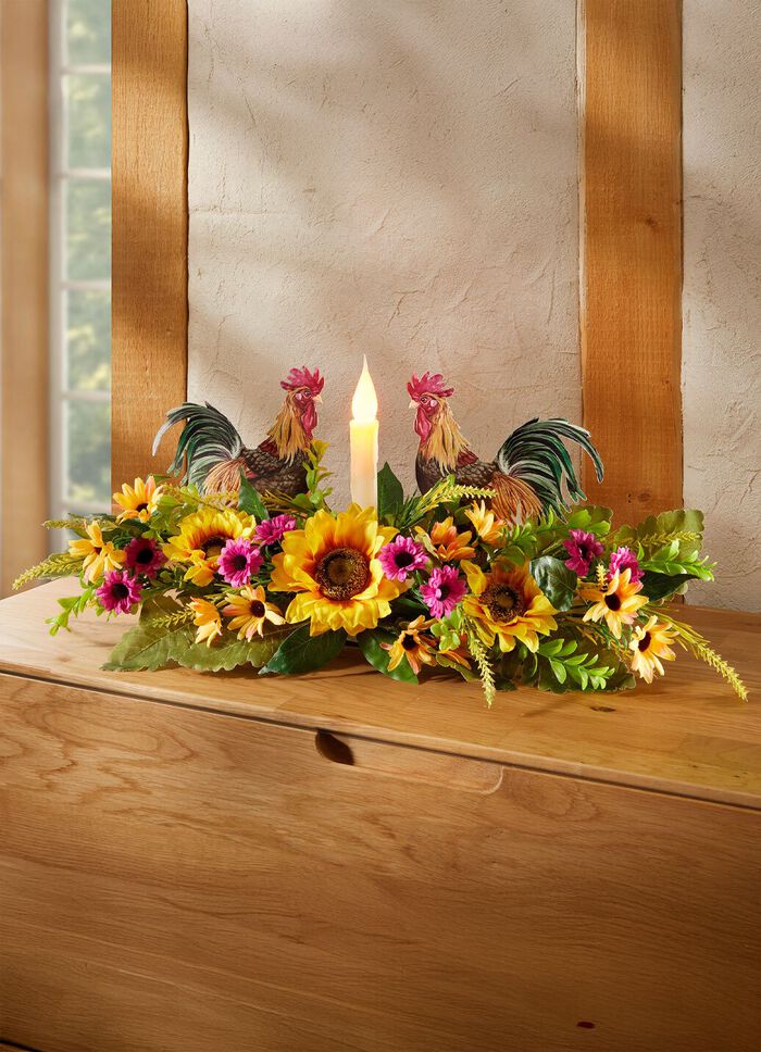 Bordarrangemang med LED-ljus 