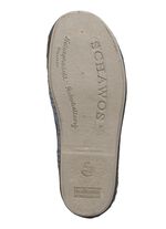 Textiltofflor med anatomiskt formad fotb&auml;dd BL&Aring;GR&Aring;-M&Aring;NGF&Auml;RGAD