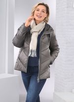 Jacka med fast huva GRAFIT