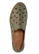 ELENA EDEN tofflor i mjukt nappal&auml;der med perforeringar 