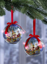 Batteridrivna LED-kulor set om 2 