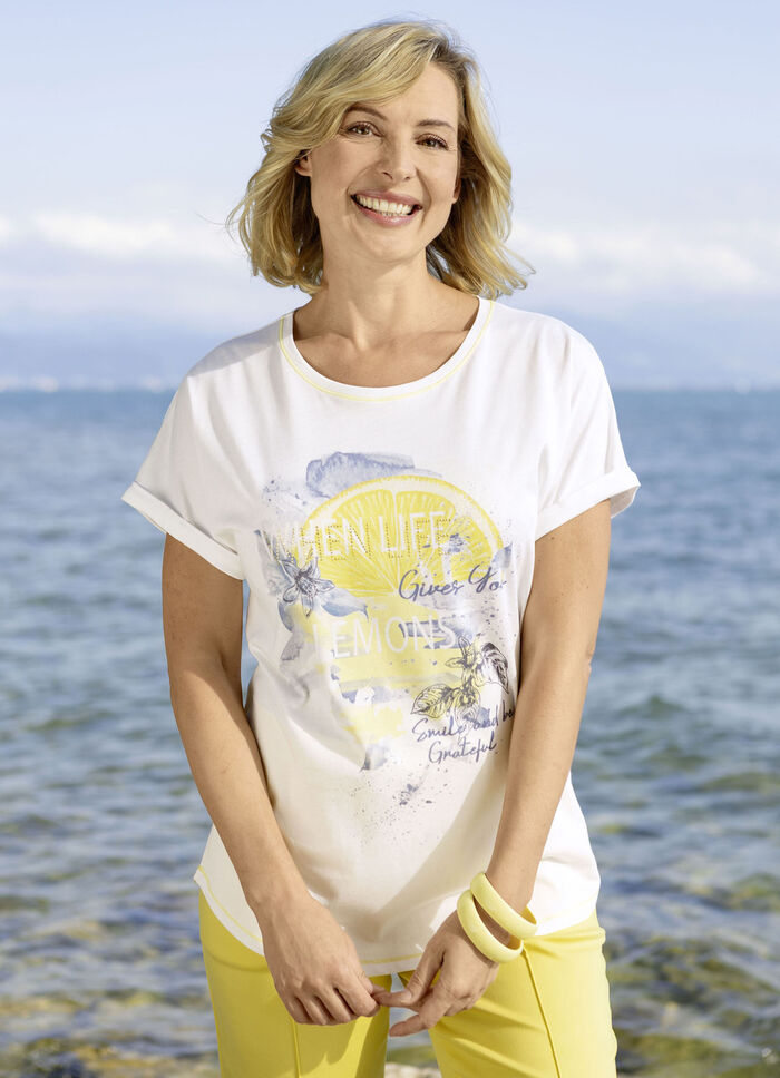 Skjorta med tallriksdekoration 