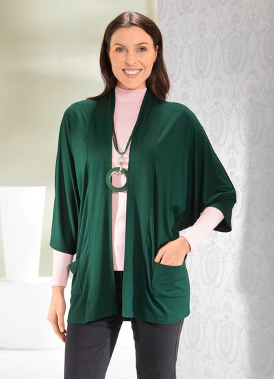 Skjortjacka utan kn&auml;ppning i 2 f&auml;rger 