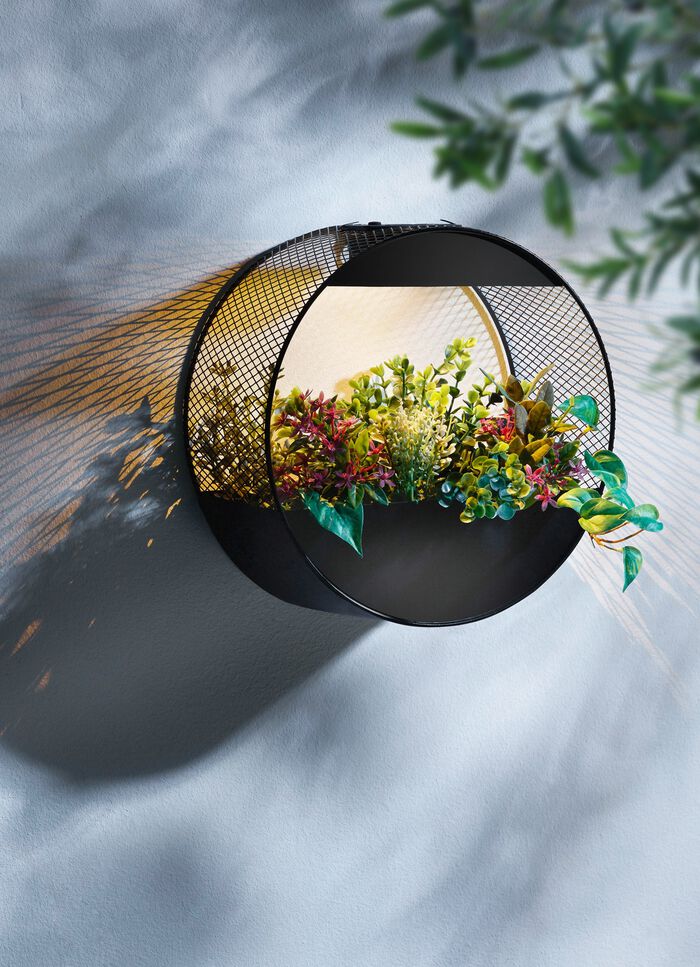 LED-v&auml;ggplanteringskruka 