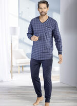 V-ringad pyjamas med manschetter, 