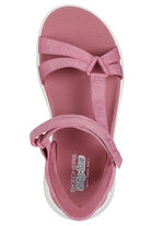 SKECHERS, sportiga damsandaler, med gjuten slip-in-klackplatta MAUVE