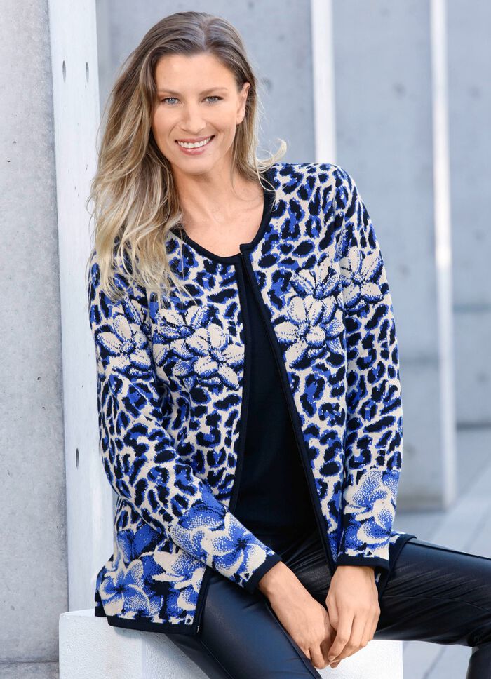 Kofta med jacquardm&ouml;nster 