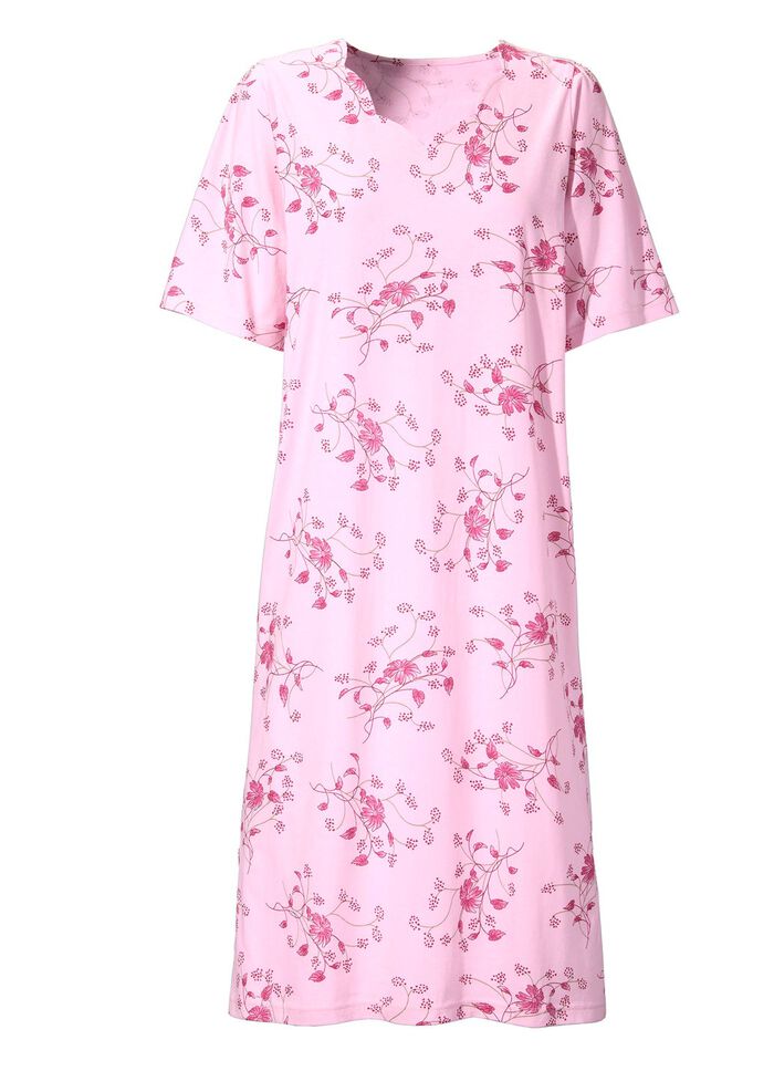 Nattlinne, kort&auml;rmat med V-ringning 