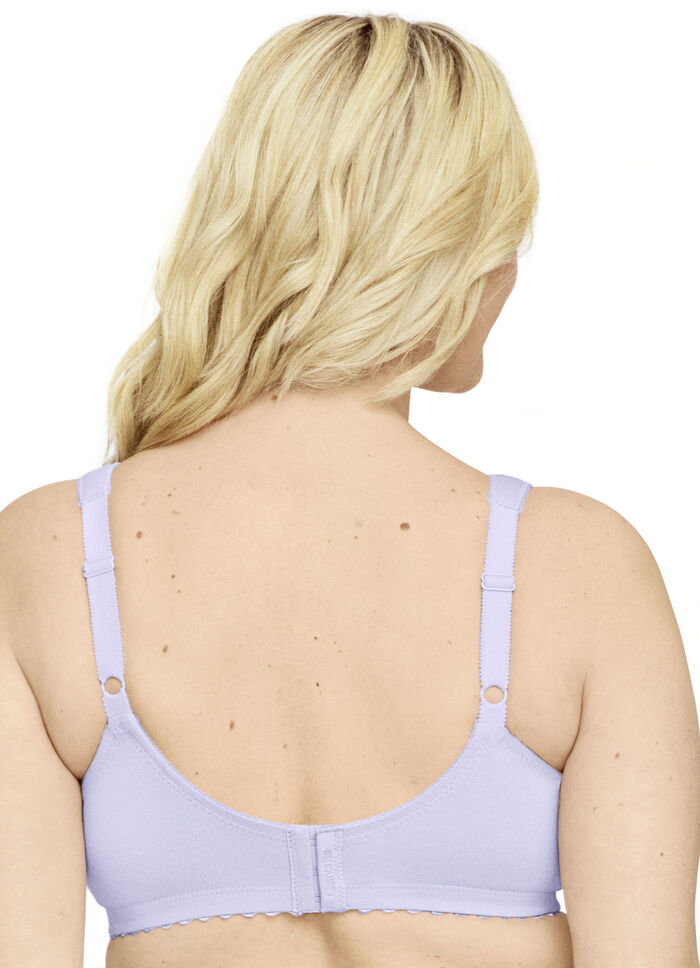 Glamorise st&ouml;d-bh med broderad spets LILA