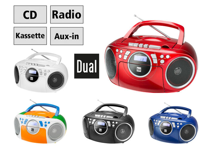 Dubbel P70 CD/radio/kassettspelare RÖD