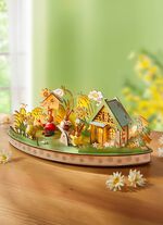 Upplyst p&aring;skdekoration 