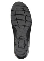 ELENA EDEN, bekv&auml;ma damtofflor, bredd H, med uttagbar fotb&auml;dd SVART