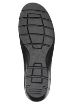 ELENA EDEN, bekväma damtofflor, bredd H, med uttagbar fotbädd SVART