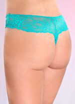 Sexig trepack stringtrosor i elastisk spets 