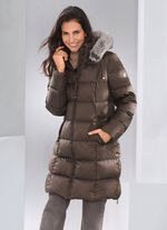 Kort dunkappa med avtagbar huva 