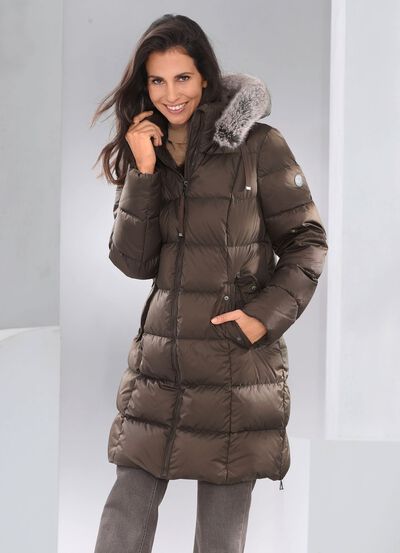 Kort dunkappa med avtagbar huva 