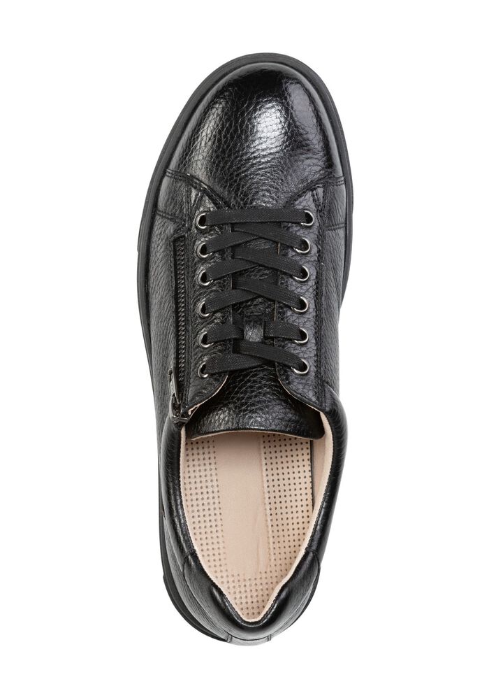 GINO GALANTE, klassiska herrsneakers, med uttagbar fotb&auml;dd SVART