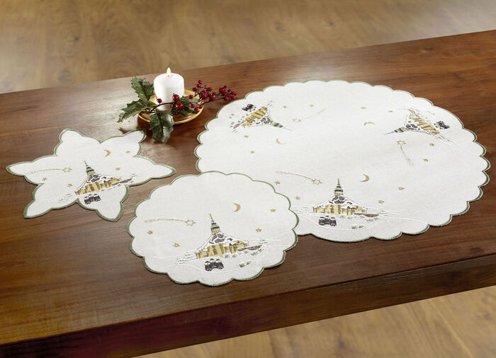 Doilies runda CREME
