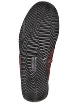 Waldl&auml;ufer, bekv&auml;ma damst&ouml;vlar, bredd H, tillverkade av hjortskinn BURGUNDI