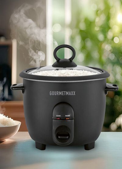 2-i-1 riskokare med praktisk &aring;ngkokningsfunktion 