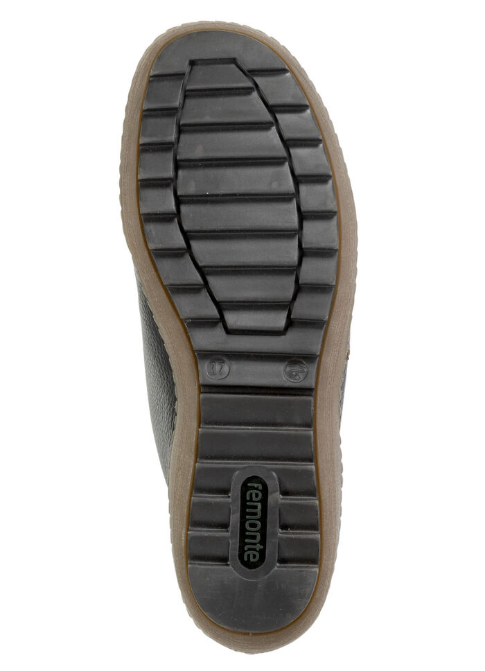 Remonte-stövel med vadderad skaftkant SVART