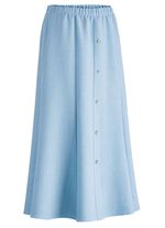 Kjol med dekorativ knapprad 