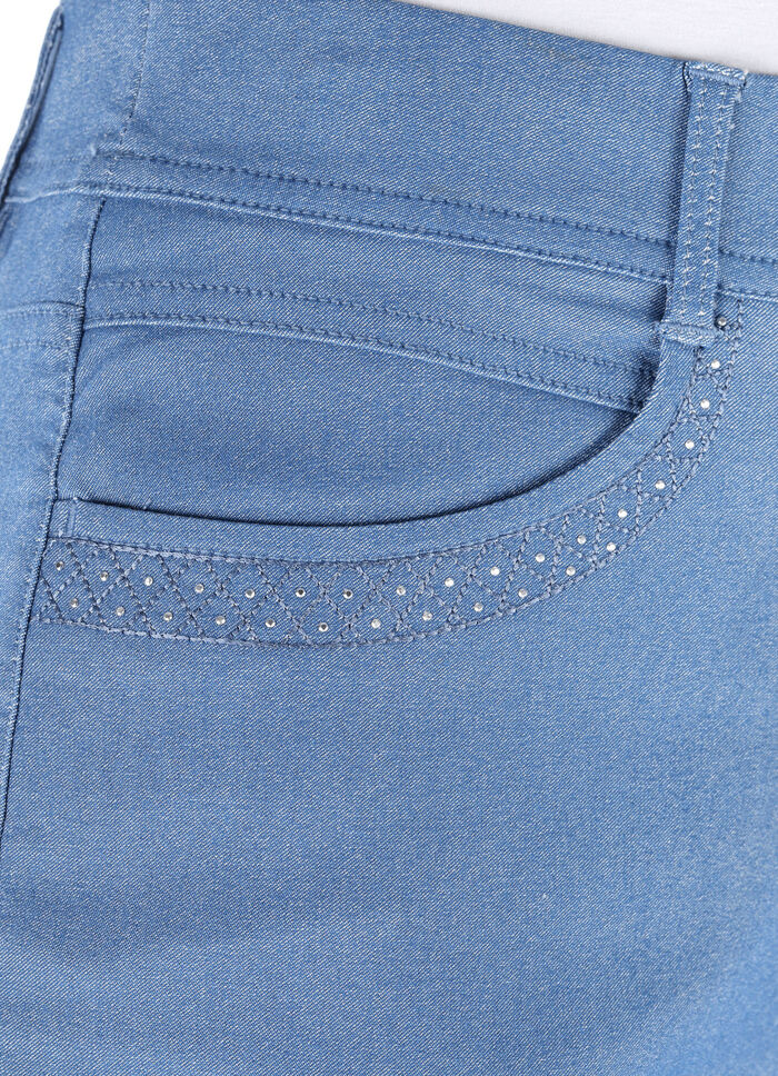 Byxor i denim-look, 
