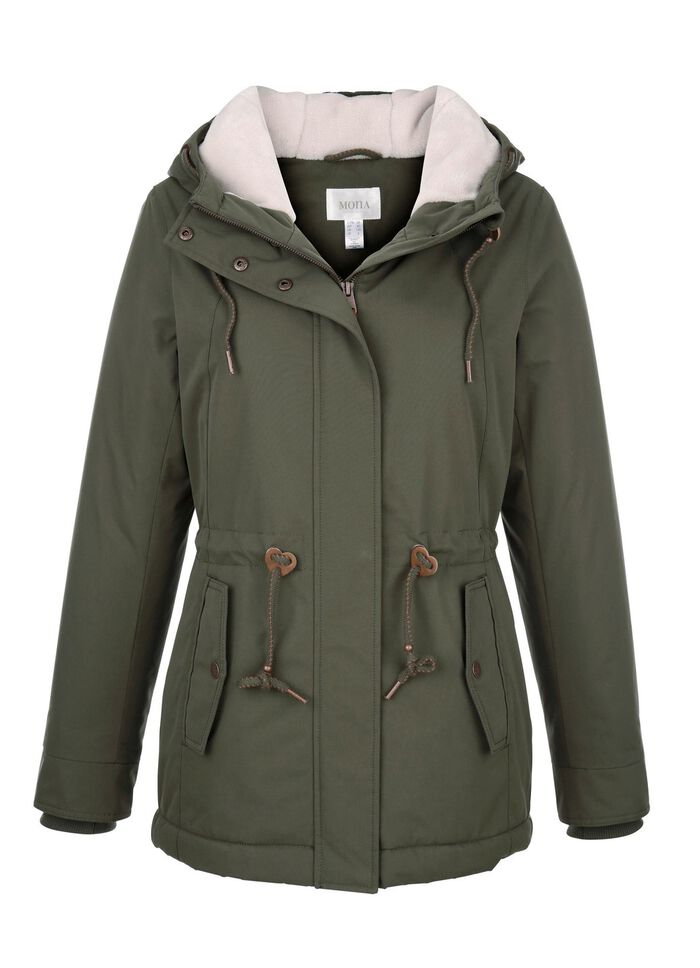 Funktionsjacka med fast huva 