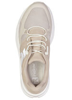 Rieker, sportiga damsneakers, vidd G, med uttagbar fotbädd LJUSBEIGE