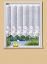 Korta persienner med st&aring;ngg&aring;ngar och b&ouml;jda &auml;ndar WEISS-BUNT