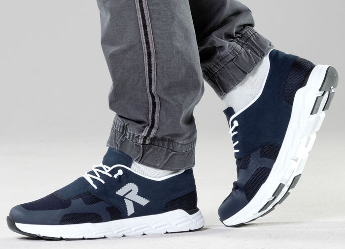 Rieker sneakers med elastisk dekorativ snörning, 