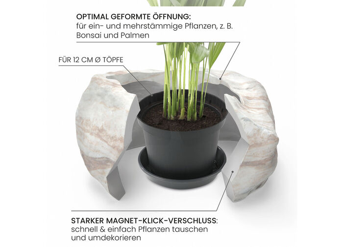 Växtkruka från Botanyia i elegant naturstenslook SAND