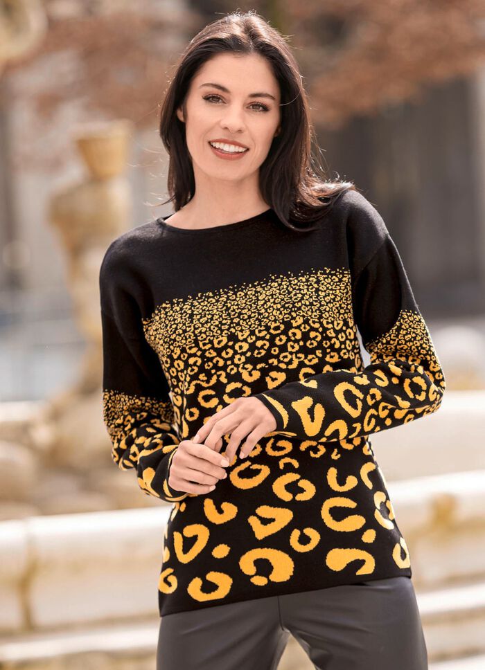 Tr&ouml;ja i jacquardm&ouml;nster 