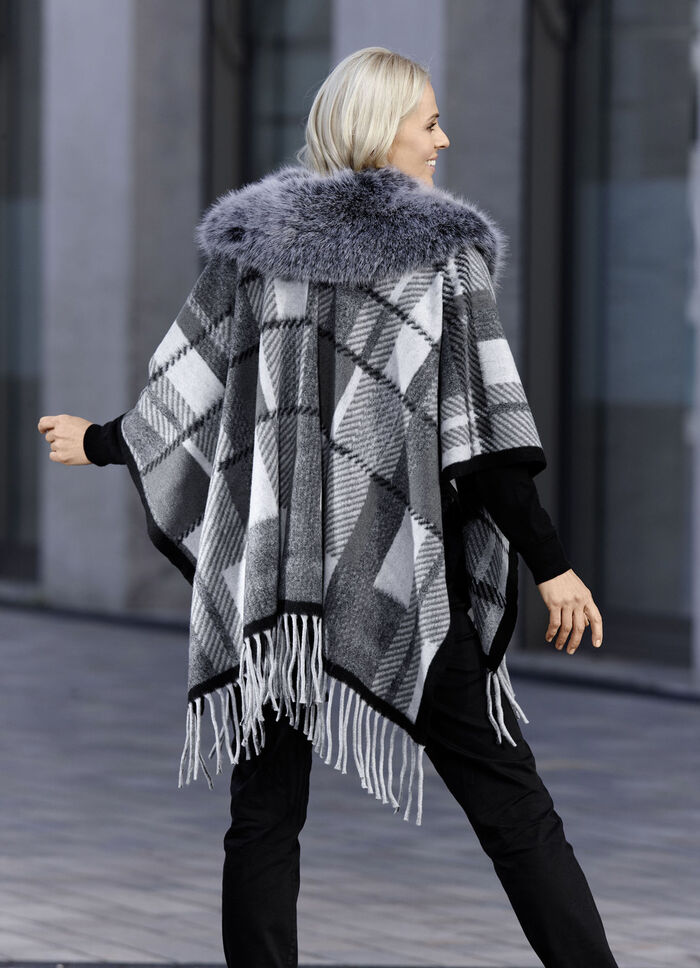 Poncho i en storlek, 