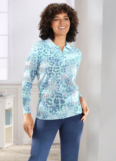 Pullover i mjuk, flytande kvalitet 