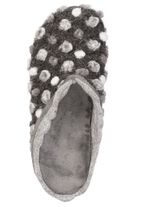 Laurina, klassiska damtofflor, med uttagbar fotb&auml;dd GR&Aring;VIT