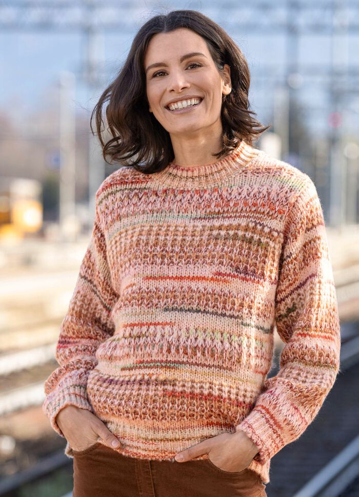 Tjock stickad tröja 