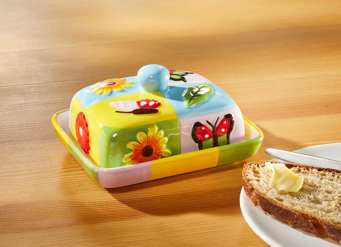 F&auml;rgglad keramisk sm&ouml;rfat 