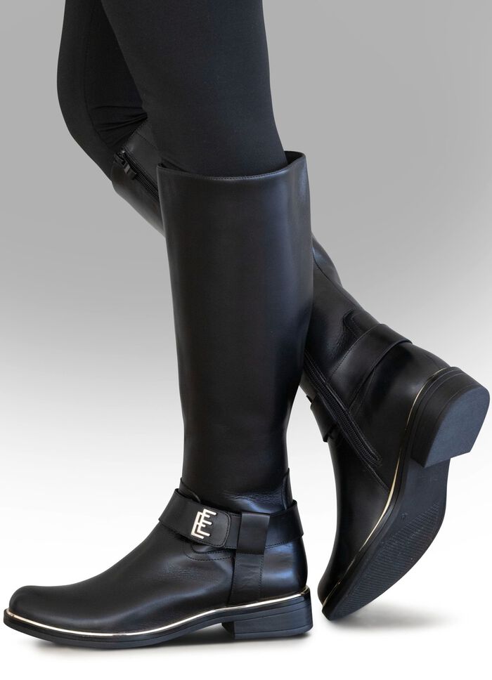 ELENA EDEN, trendiga damst&ouml;vlar, vinterskor, vidd G, med dragkedja 