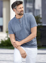 Milano Italien skjorta JEANSBLAU