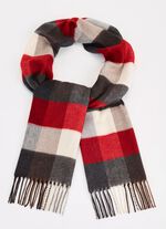 Halsduk med rutig design 