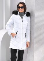 L&aring;ng jacka med avtagbar huva 