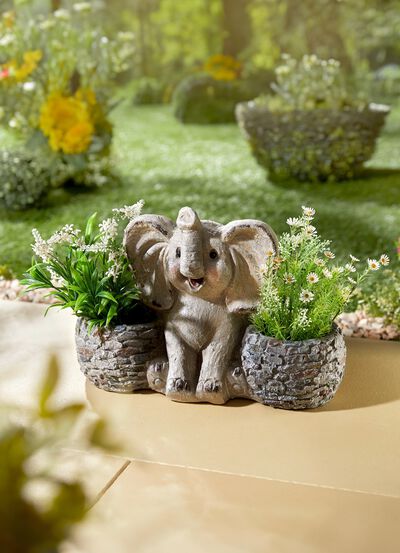 Elefantv&auml;xtkruka av polyresin 