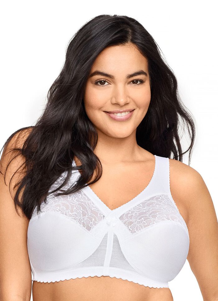 St&ouml;d-bh fr&aring;n Glamorise med spets VIT