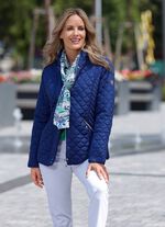 Funktionell jacka med intressant quiltning SAPHIRBLAU