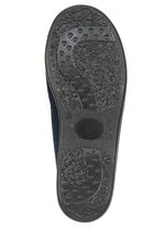 Bekv&auml;ma herrtofflor, bredd H, med anatomiskt formad fotb&auml;dd 