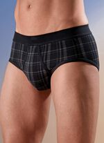 Schiesser tv&aring;-pack trosor med rutig design 